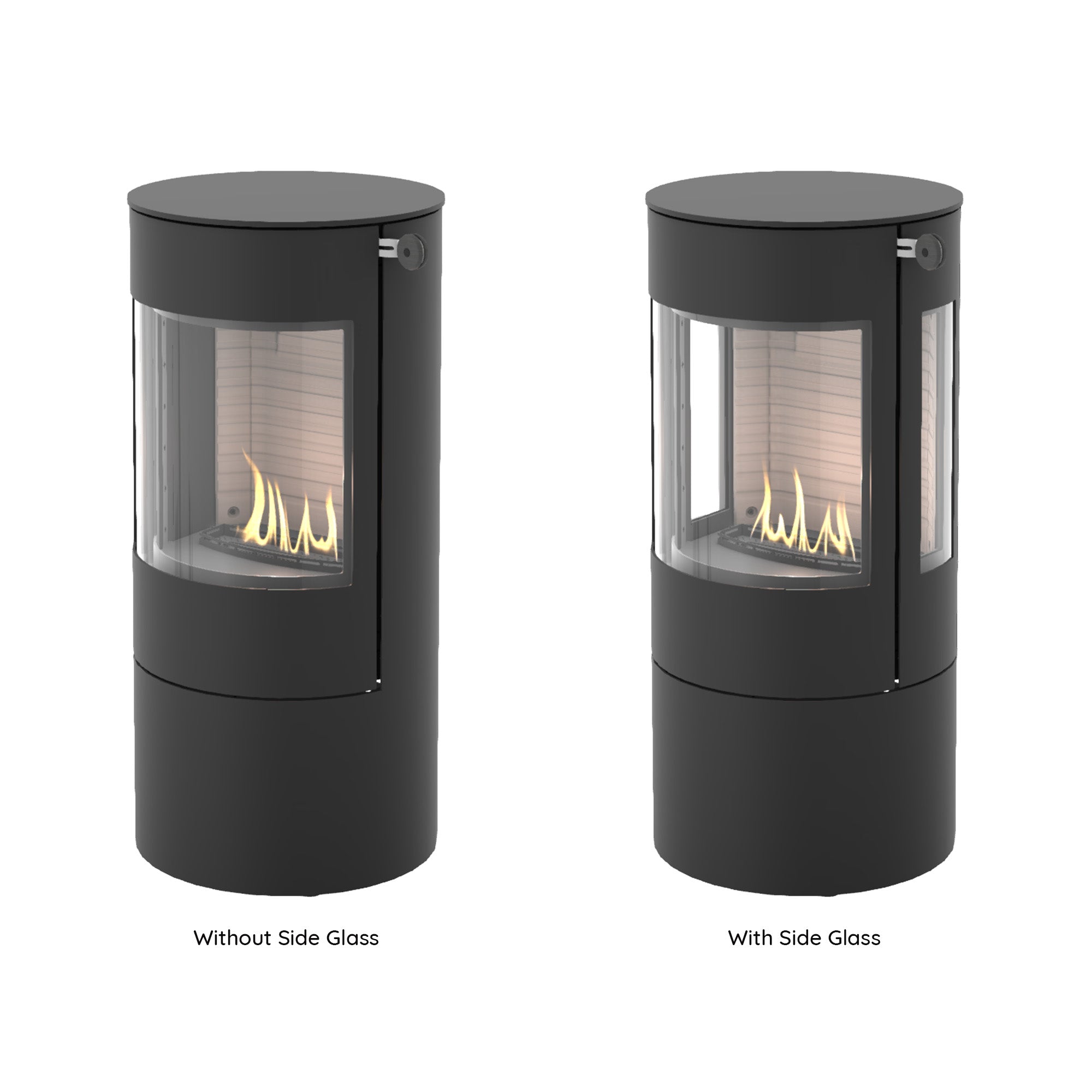 Rais Viva L 100 Bio Stove - Classic Steel Framed Door