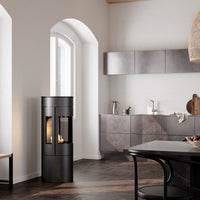 Rais Viva L 120 Bio Stove - Classic Steel Framed Door