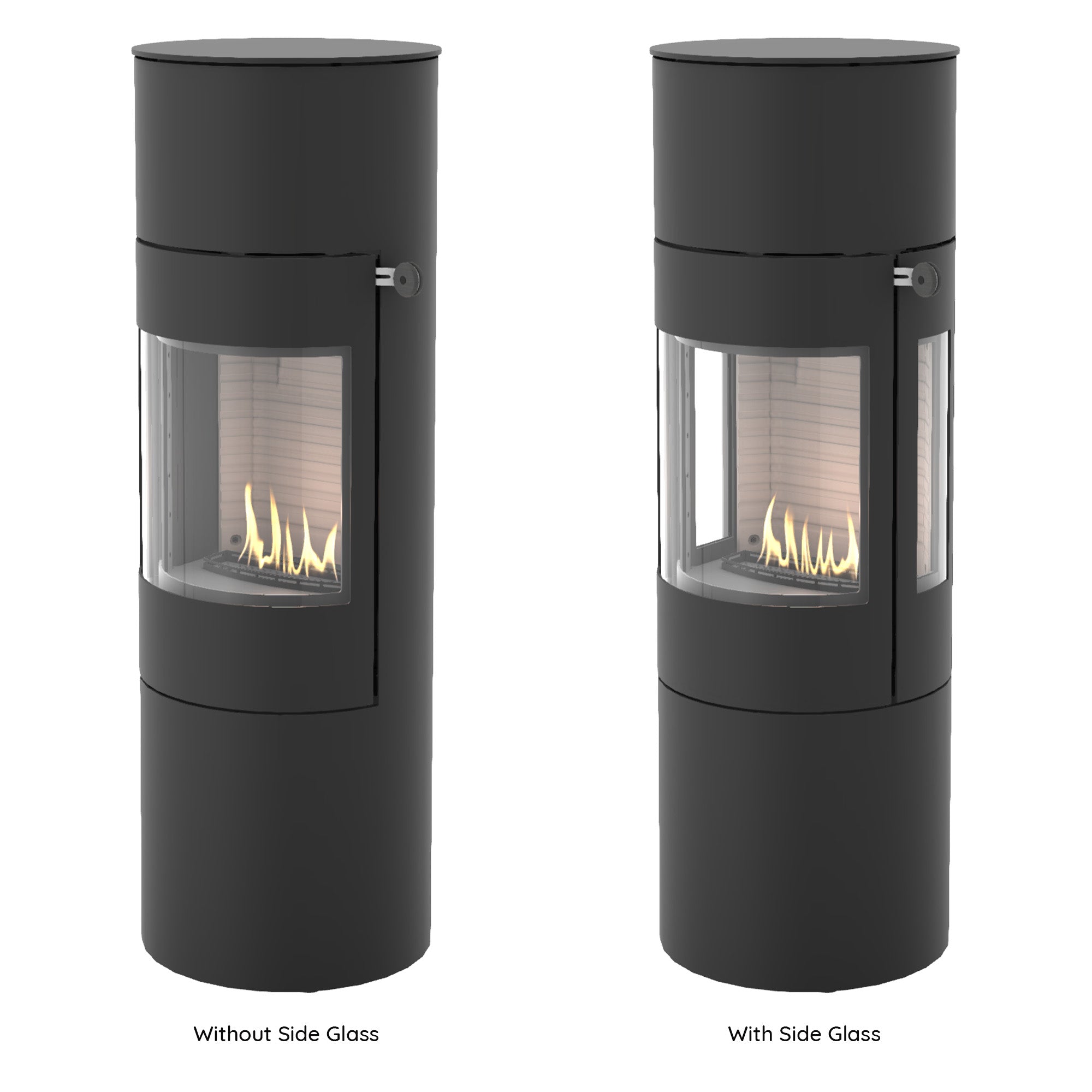 Rais Viva L 140 Bio Stove - Classic Steel Framed Door