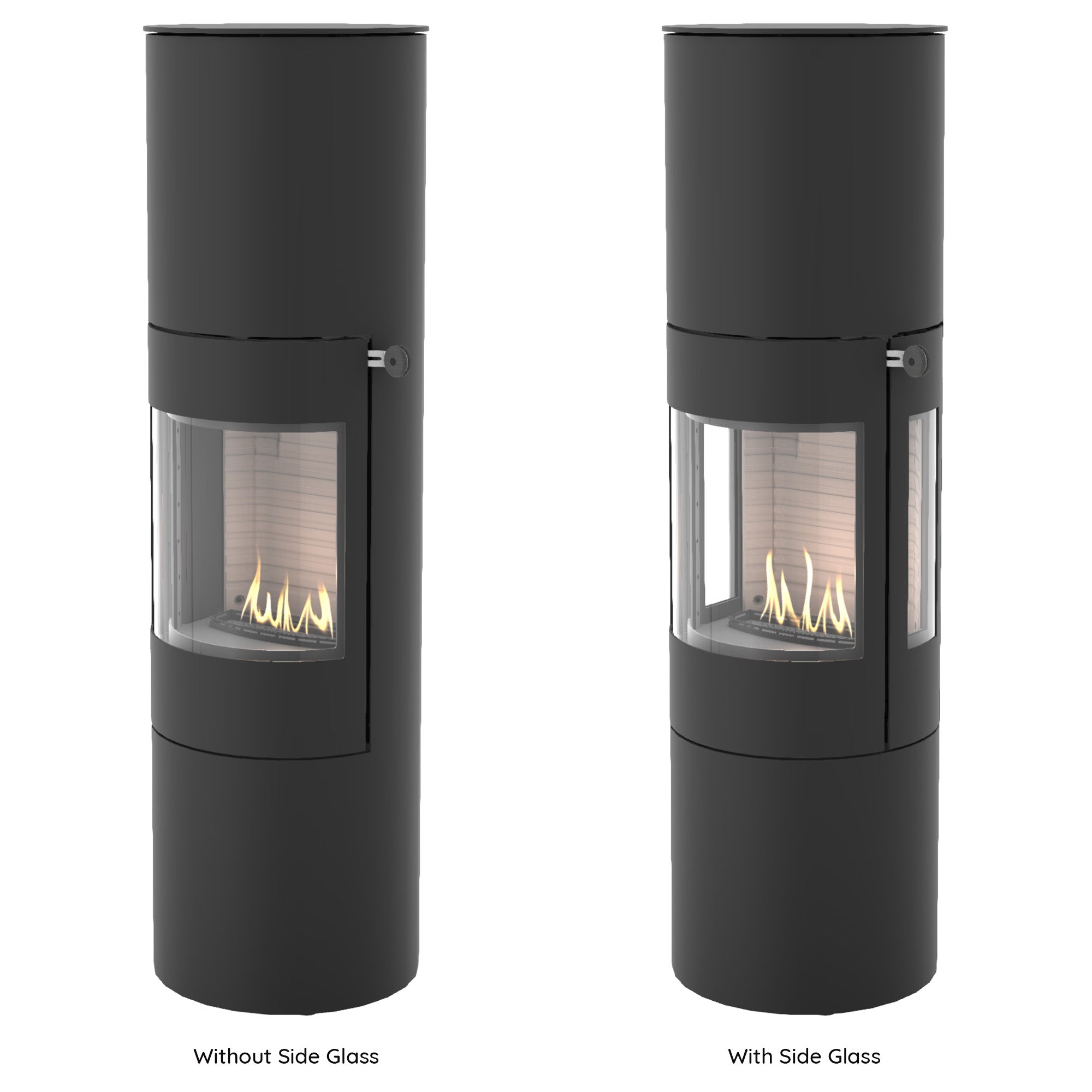 Rais Viva L 160 Bio Stove - Classic Steel Framed Door