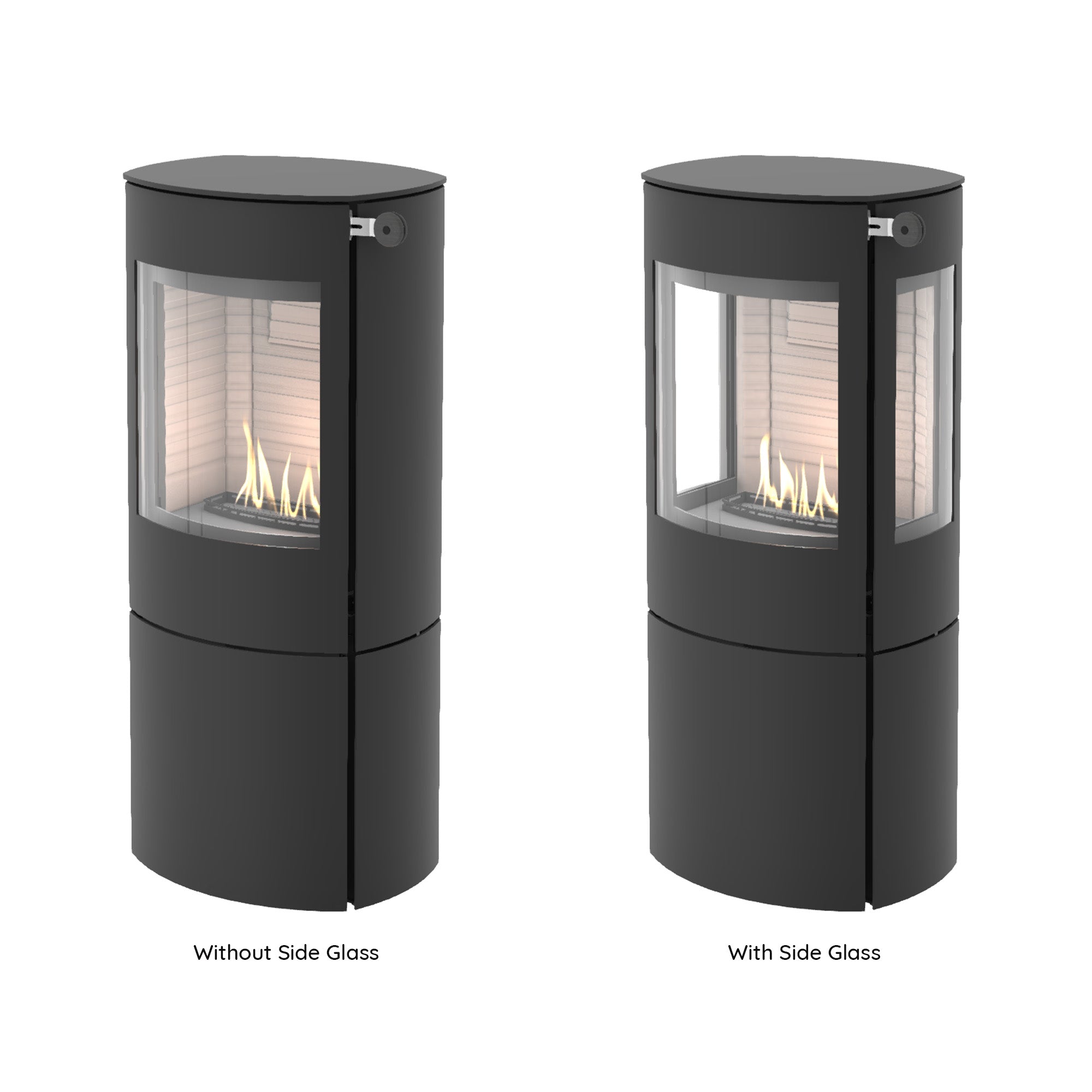Rais Caro 110 Bio Stove - Classic Steel Framed Door