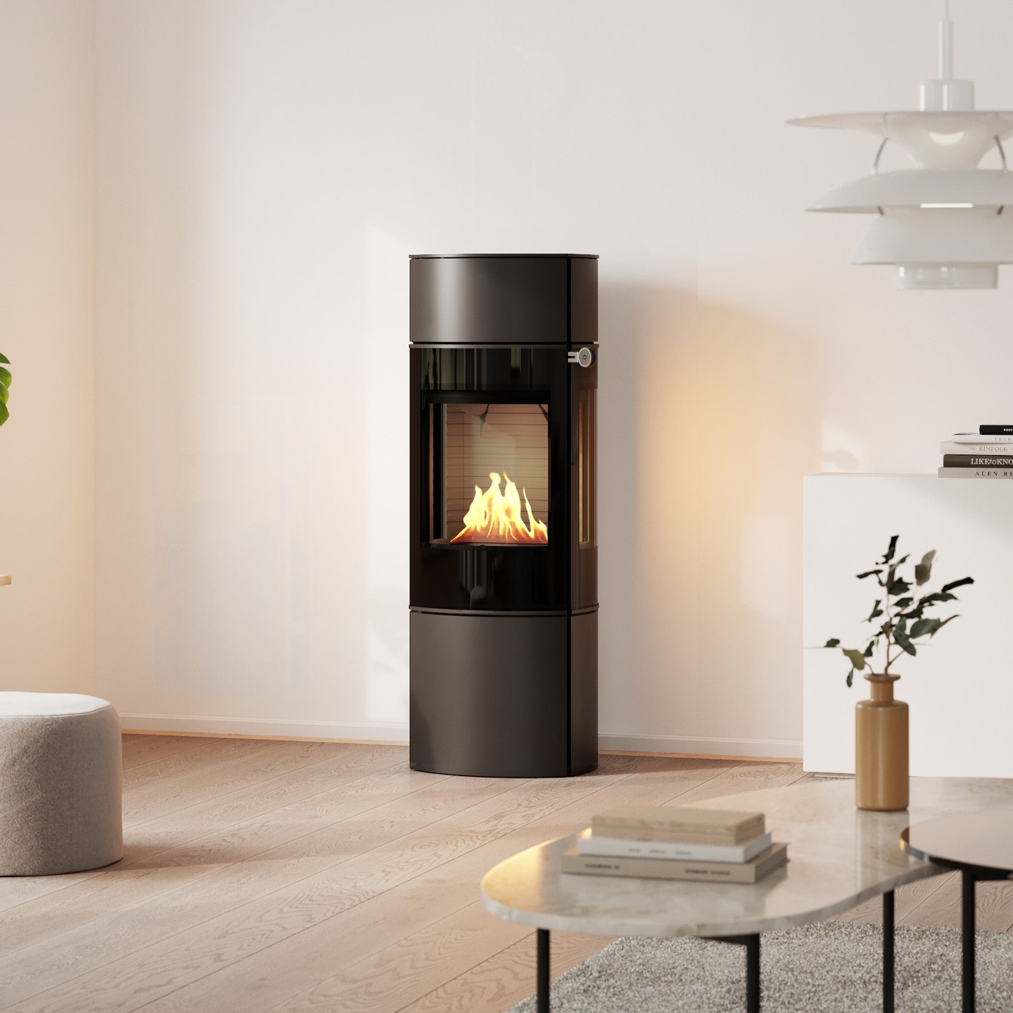 Rais Caro 130 Bio Stove - Glass Door