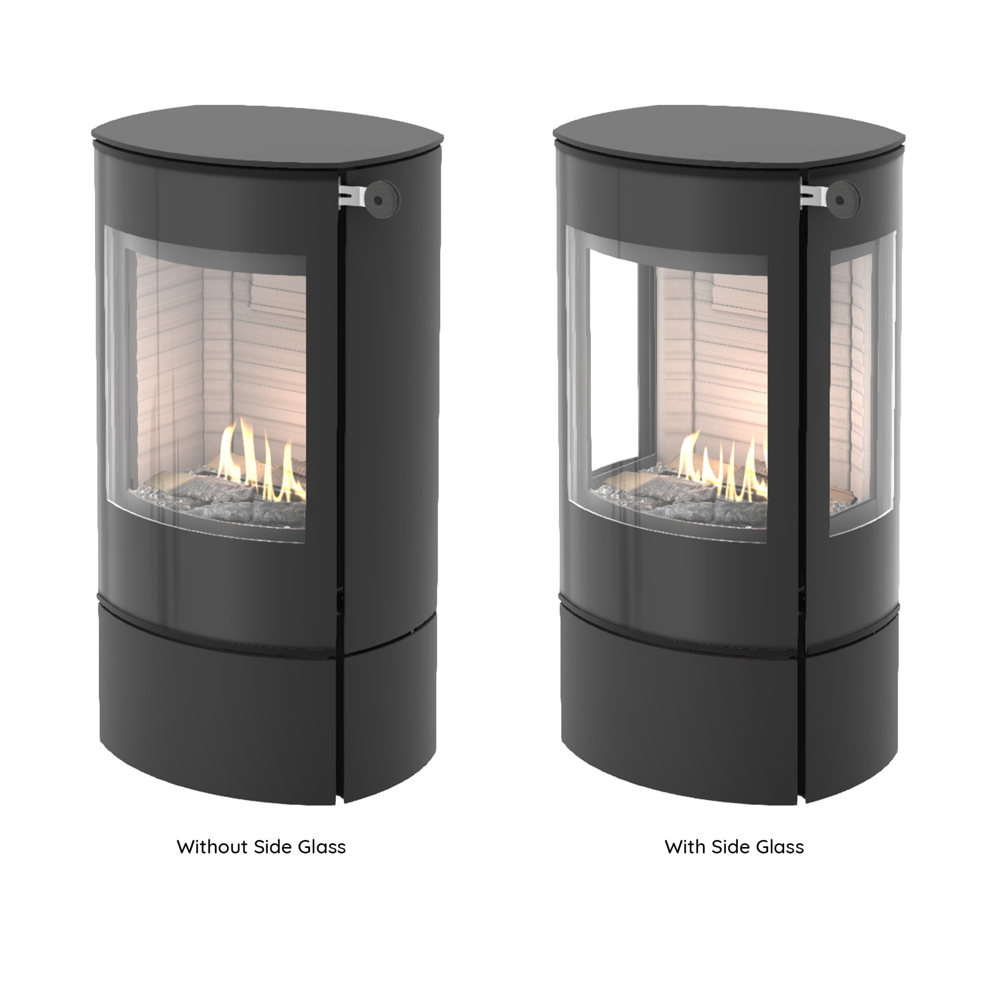 Rais Caro 90 Bio Stove - Glass Door