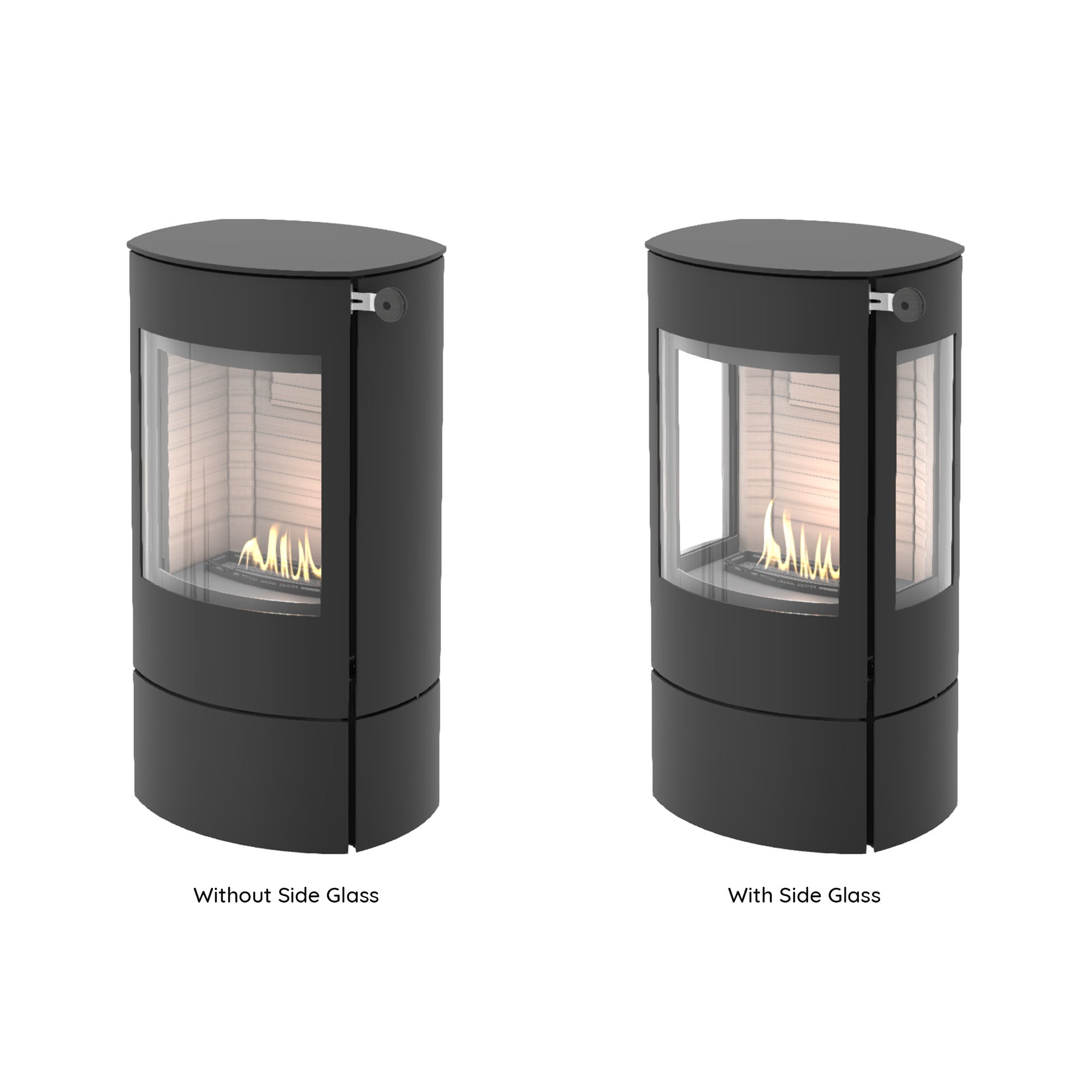 Rais Caro 90 Bio Stove - Classic Steel Framed Door