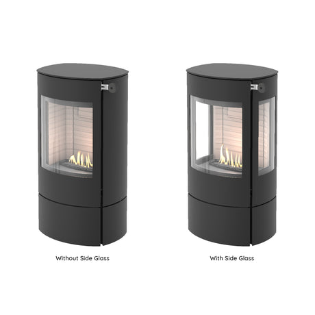 Rais Caro 90 Bio Stove - Classic Steel Framed Door