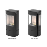 Rais Caro 90 Bio Stove - Classic Steel Framed Door