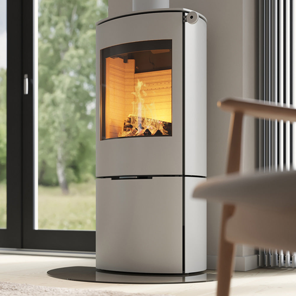 Rais Caro 110 Wood Burning Stove - Steel Framed Door