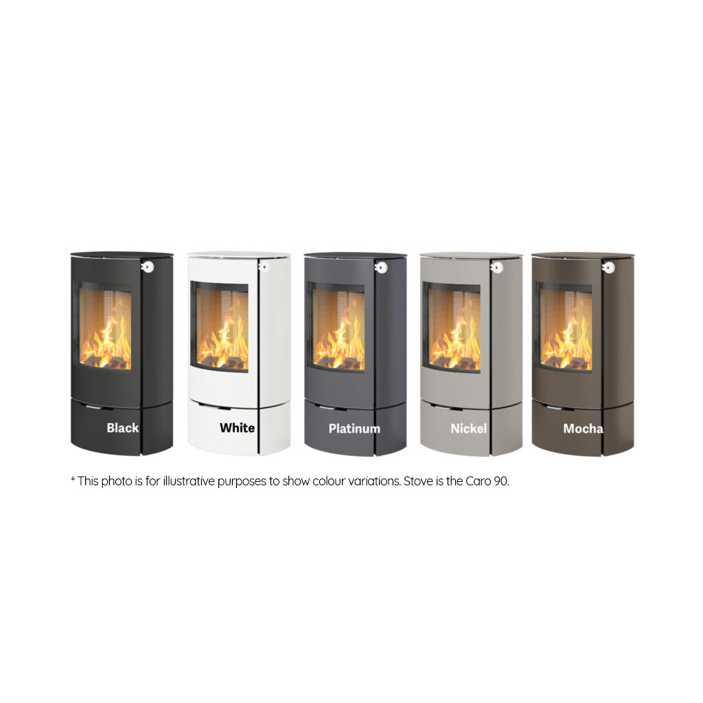 Rais Caro 110 Wood Burning Stove - Steel Framed Door