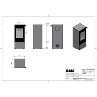 Rais Nexo 100 Bio Stove - Glass Door