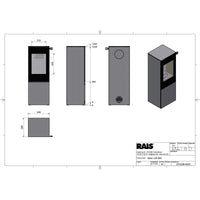 Rais Nexo 120 Bio Stove - Glass Door