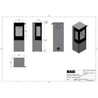 Rais Nexo 120 Bio Stove - Glass Door