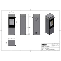 Rais Nexo 140 Bio Stove - Glass Door