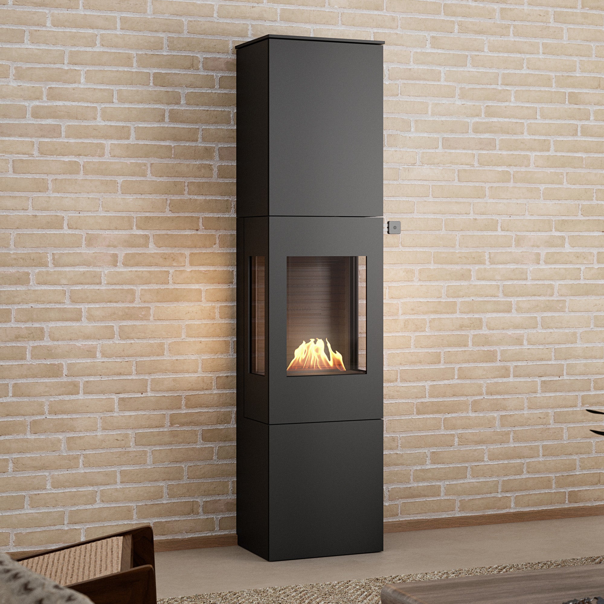 Rais Nexo 185 Bio Stove - Steel Framed Door