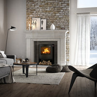 Rais Q-Tee 2 C (Curved Front) Wood Burning Stove - Black