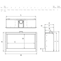 Gazco Reflex 105 Gas Inset Fire with Edge Kit and Black Glass Lining - Ex Display