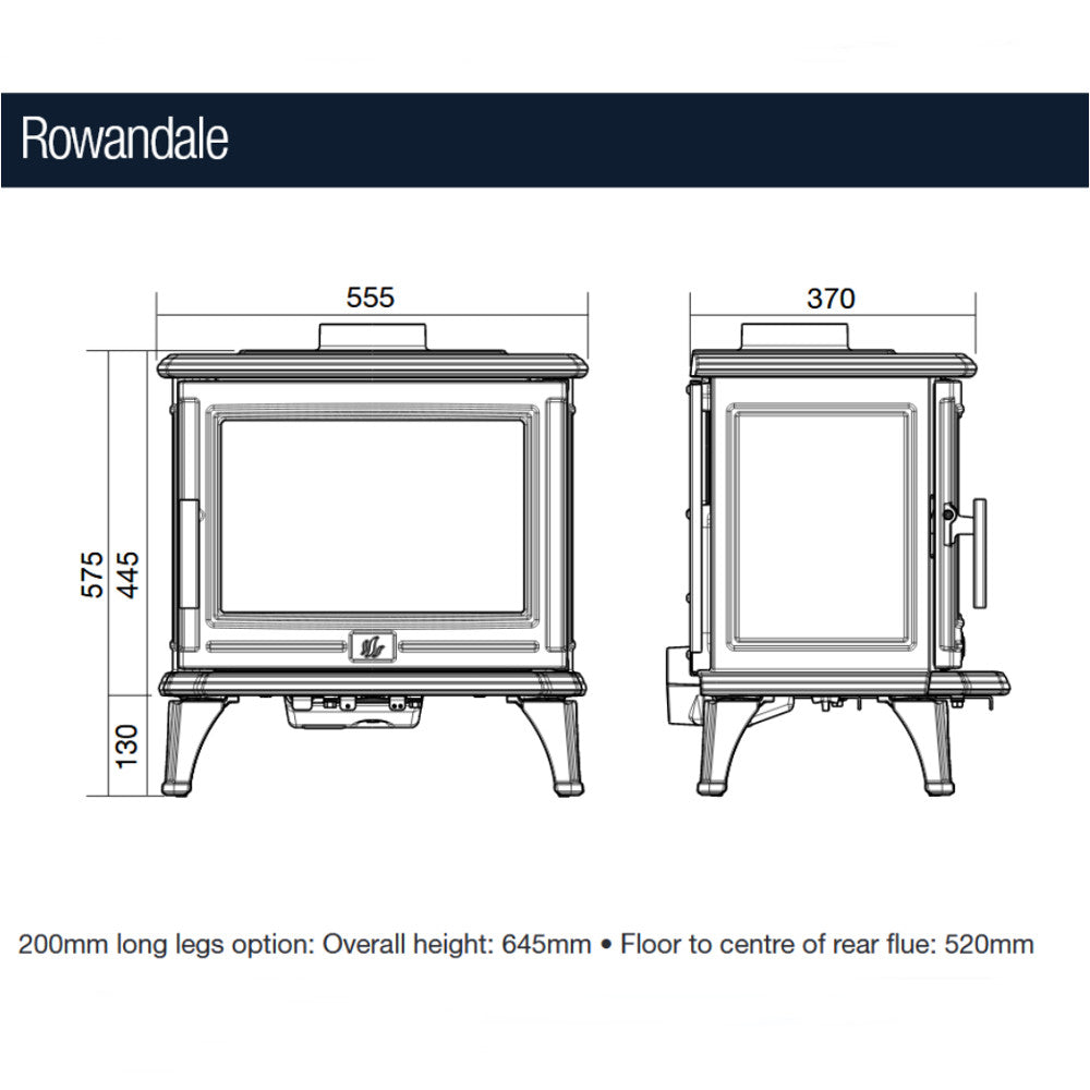 ACR Rowandale 5kW Multi fuel Stove - EcoDesign Ready