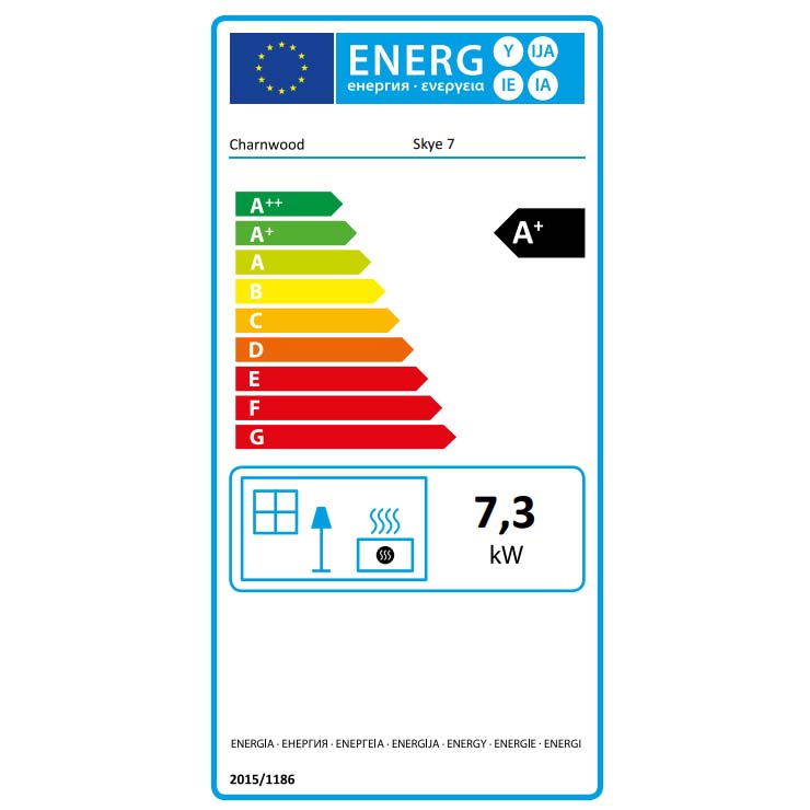 Charnwood Skye 7 Eco Multi Fuel Wood Burning Stove - 7kW - DEFRA Approved - EcoDesign Ready