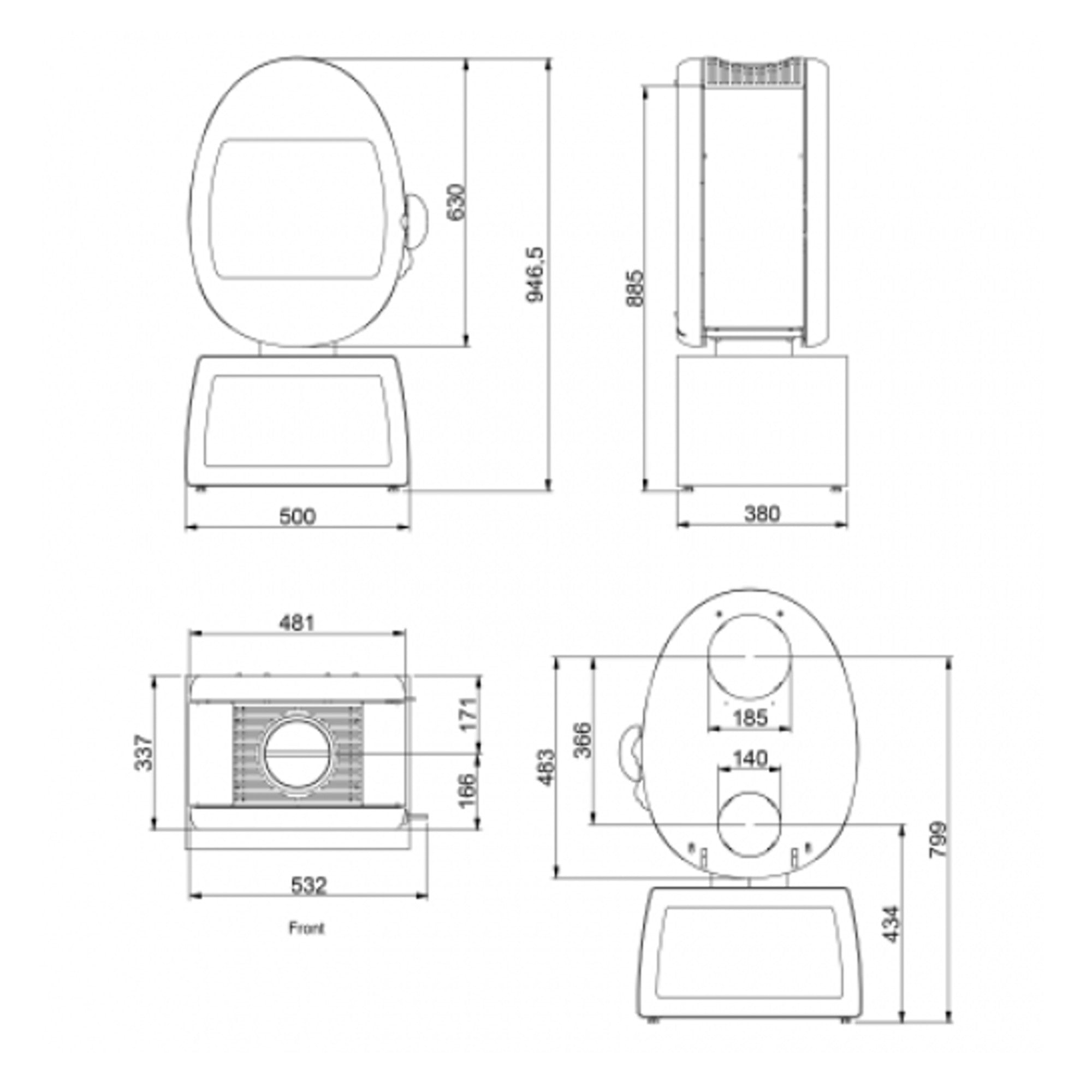 Scan 66-4 Wood Burning Stove