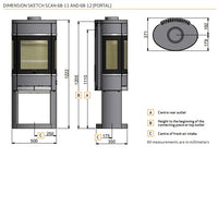 Scan 68 Open Base Wood Burning Stove