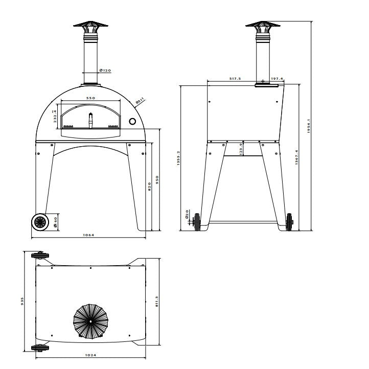 Fontana Amalfi Build In Wood Fired Pizza Oven