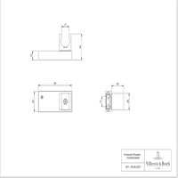 Villeroy & Boch Universal Hand Shower Holder - Square