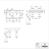 Villeroy & Boch Subway 2.0 Trap Cover - 315 x 200 x 290 mm