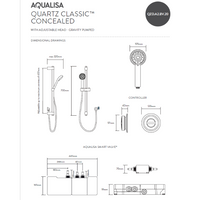 Aqualisa Quartz smart concealed digital shower