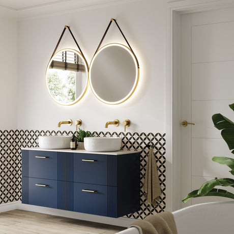 HIB Solstice LED Illuminated Bathroom Mirror - With Heated Pad and Adjustable LED Temperature