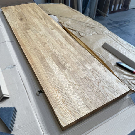 Spekva Prima Oak Neutral Oil Breakfast Bar - 40mm x 1536 x 400mm - Clearance