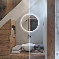 HIB Sphere LED Illuminated Ambient Mirror With Heated Pads