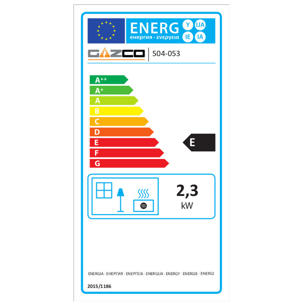 Gazco Gas Stoves - Small Stockton - Conventional Flue - Natural Gas