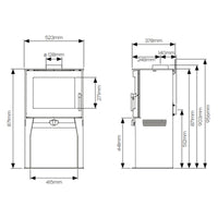 Stovax Futura 5 Highline Wood Burning / Multi Fuel Stove - Showroom Exclusive