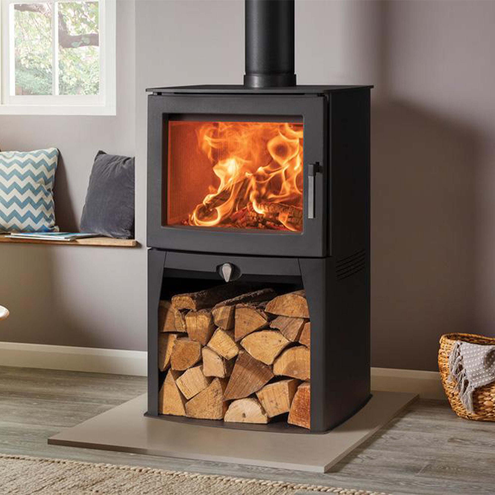 Stovax Futura 8 Highline Wood Burning Stove - Showroom Exclusive