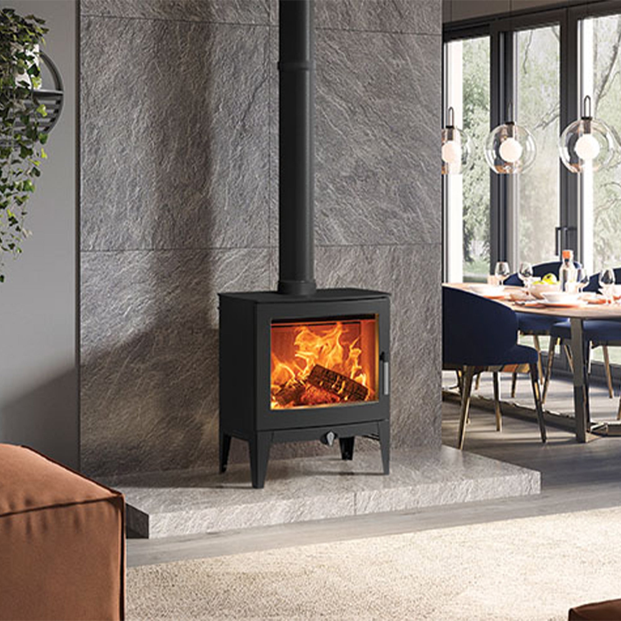 Stovax Futura 8 Long Leg Wood Burning Stove - Showroom Exclusive