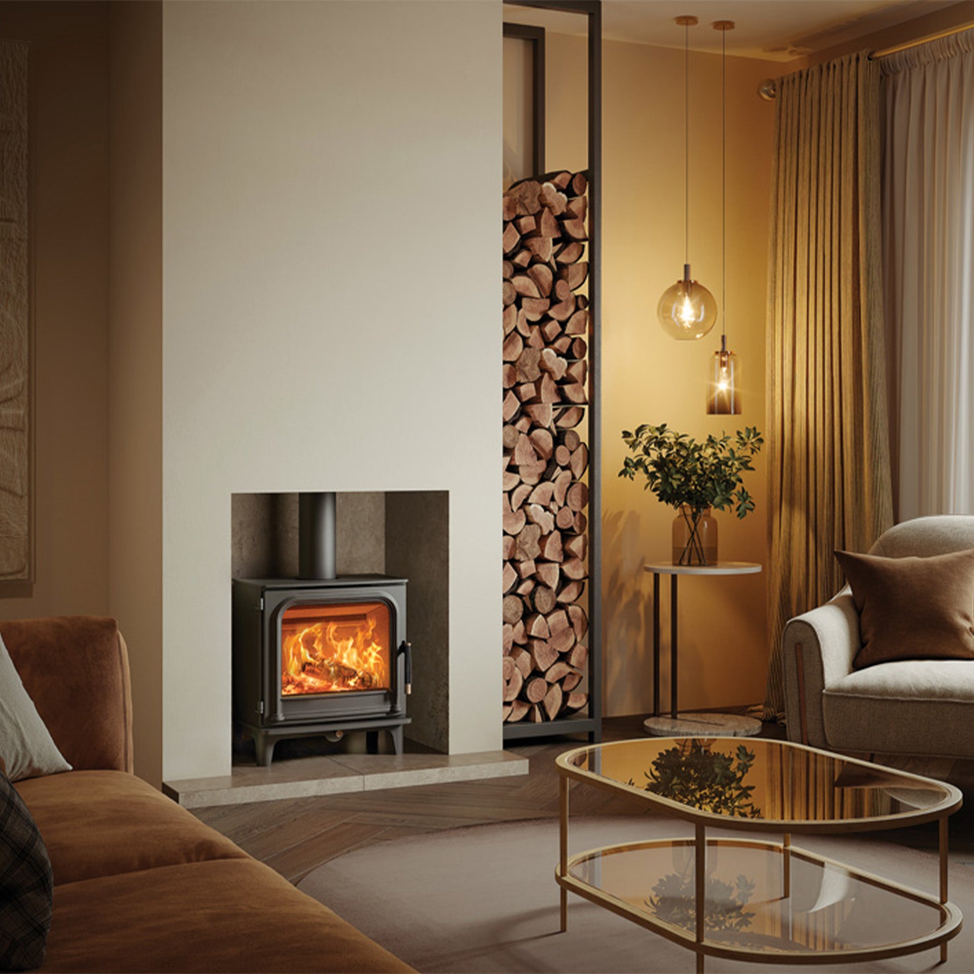 Stovax Onyx Athos 5 Wood Burning Stove - Showroom Exclusive