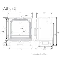 Stovax Onyx Athos 5 Wood Burning Stove - Showroom Exclusive