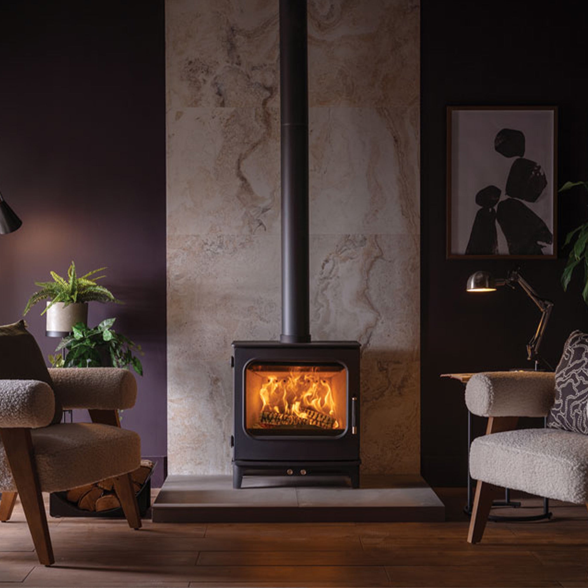 Stovax Onyx Olypus 5 Wide Multi Fuel Stove - Showroom Exclusive