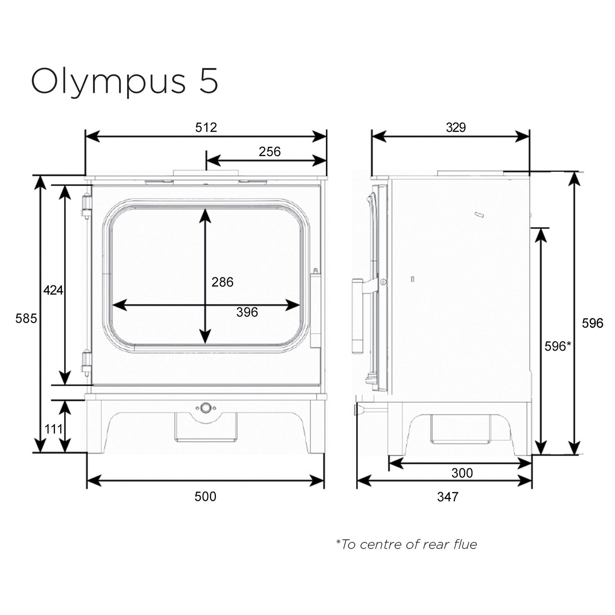 Stovax Onyx Olypus 5 Wood Burning Stove - Showroom Exclusive