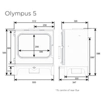 Stovax Onyx Olypus 5 Wood Burning Stove - Showroom Exclusive