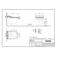 TOTO RW Washlet Smart Shower Floor Standing Toilet Bundle