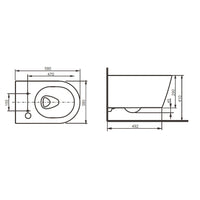 TOTO RX EWater+ Washlet Smart Shower Toilet Bundle