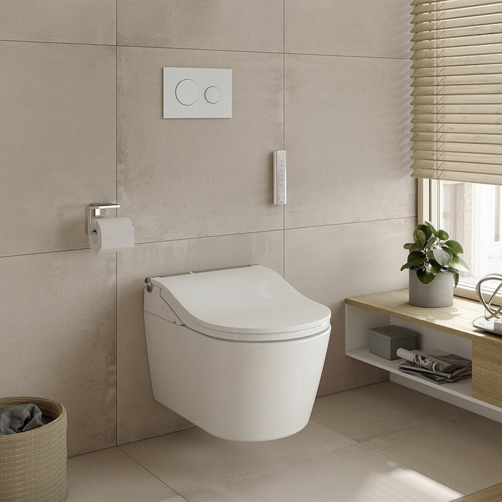 TOTO RW Washlet Smart Shower Toilet with Auto Flush Bundle