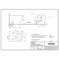 TOTO RW Washlet Smart Shower Floor Standing Toilet Bundle - Available in Various Colours