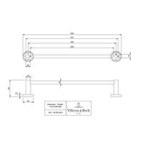 Villeroy & Boch Elements Tender Towel Rail 504mm - Available In Various Colours