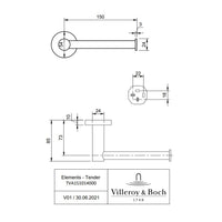 Villeroy & Boch Elements Tender Toilet Roll Holder - Available In Various Colours