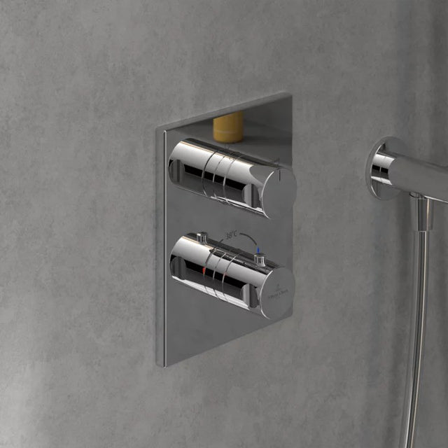Villeroy & Boch Universal Dual Outlet Concealed Thermostat Valve - Available In Various Colours