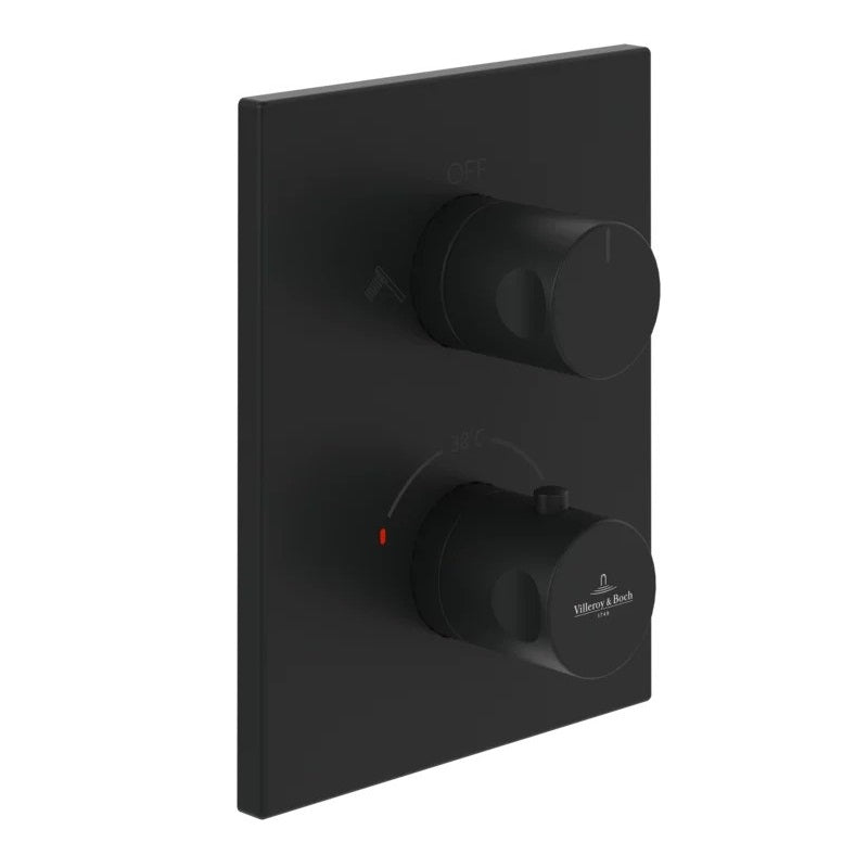 Villeroy & Boch Universal Dual Outlet Concealed Thermostat Valve - Available In Various Colours