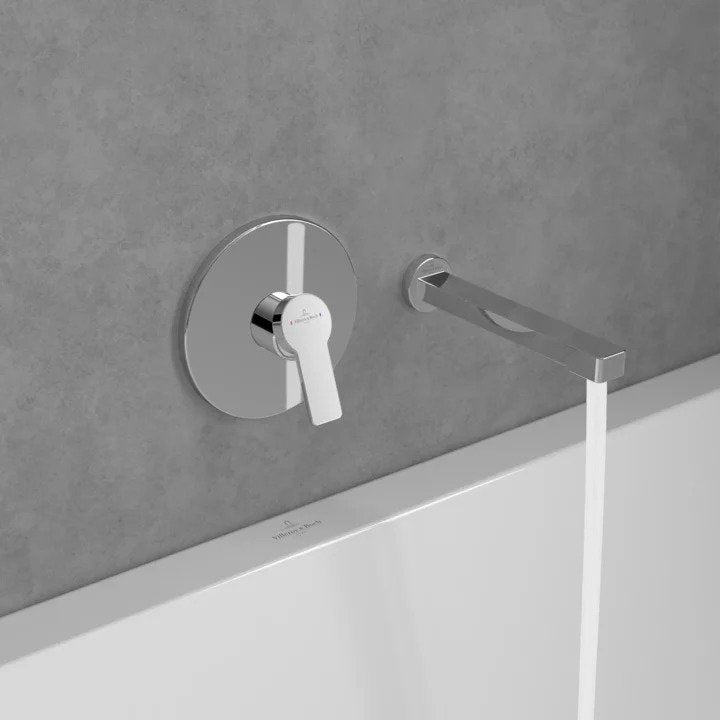 Villeroy & Boch Architectura Bath Spout Wall-Mounted - Chrome