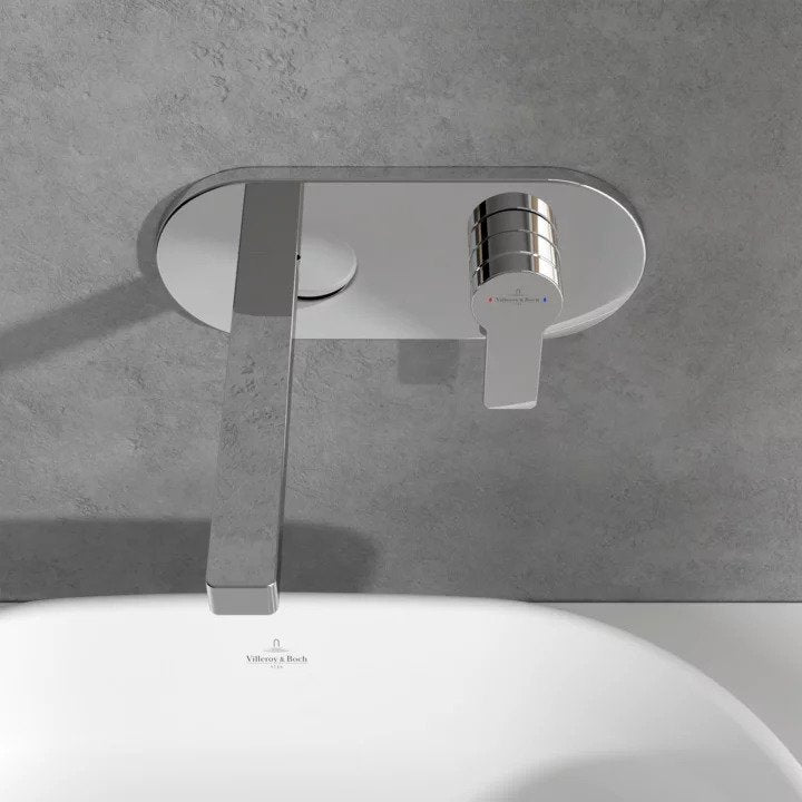 Villeroy & Boch Architectura Single-Lever Basin Mixer Wall-Mounted - Chrome