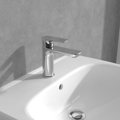 Villeroy & Boch O.novo Basin Mixer Mini Single Lever - With Pop-Up Waste